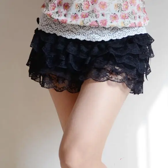 Женские сексуальные кружевные шорты с эластичной резинкой на талии милые в