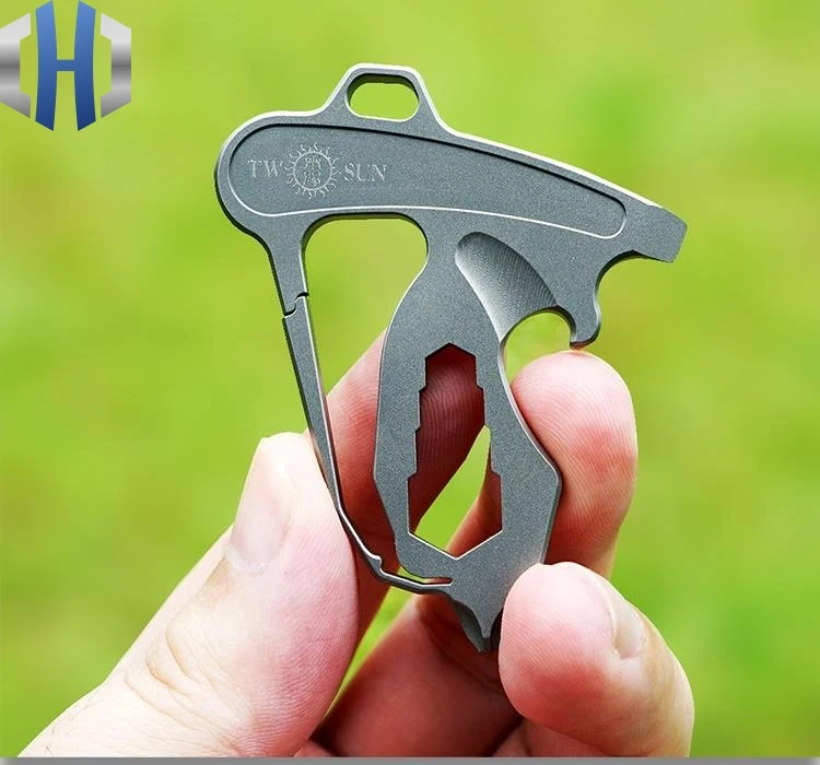 Титановый сплав Мульти-инструмент брелок открывалка отвертка ключ открытый