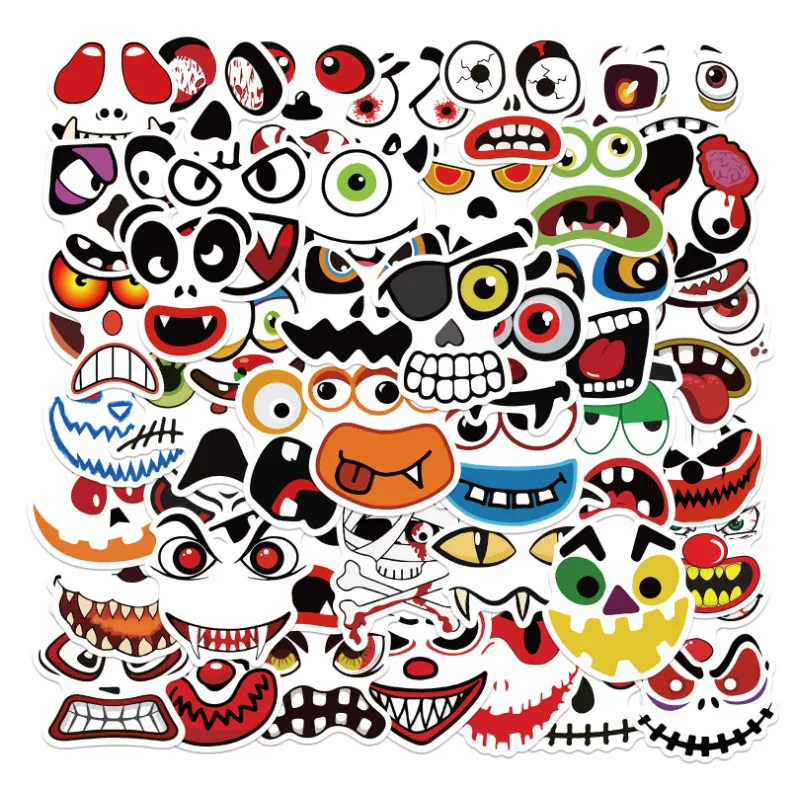 

10/30/50/100 шт., виниловые наклейки в виде тыквы