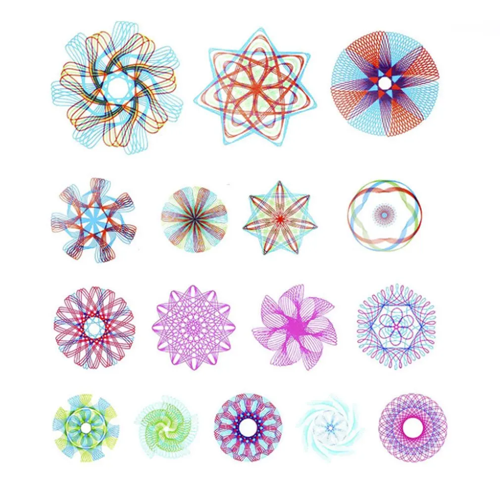 

Spirograph Painting Set English Version Drawing Art Craft Equipment Tool For Children as A Gift Handcraft