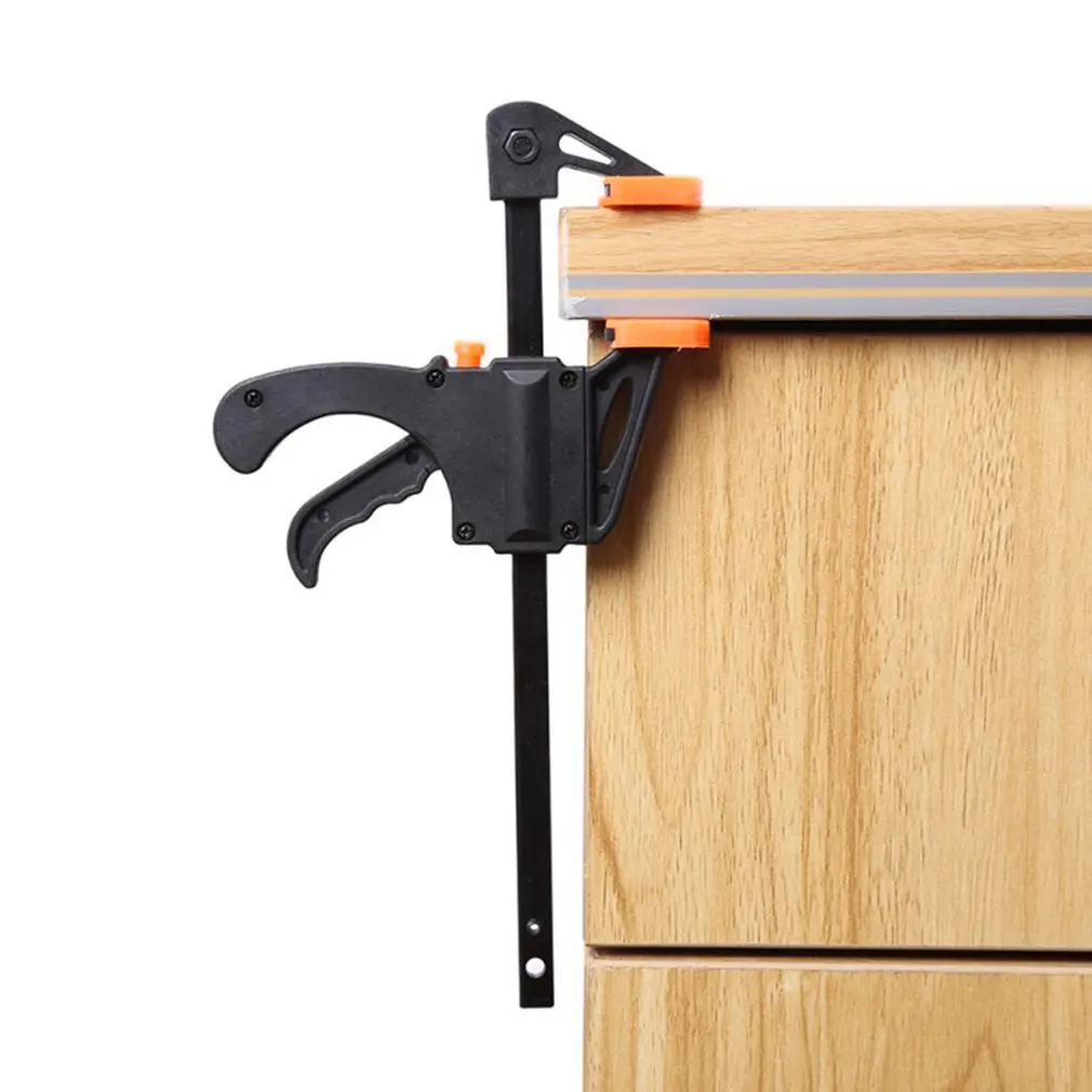 4 inch Wood Working Bar Clamp Quick Ratchet Release Speed Squeeze F-type Clip Manual Spreader Gadget DIY Hand Tool |