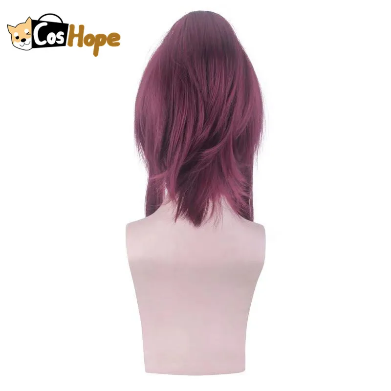 

KDA Akali Wig LOL Cosplay Wig Women Purple Hair Anime Wigs Heat Resistant Synthetic Wigs Halloween Cosplay Party Fancy Hair