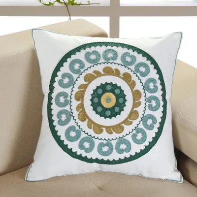 15 Хлопок с цветочной вышивкой узор наволочка 45*45 см наволочка Cojines Decorativos Para диван год декоративные подушки для дома - Цвет: 15