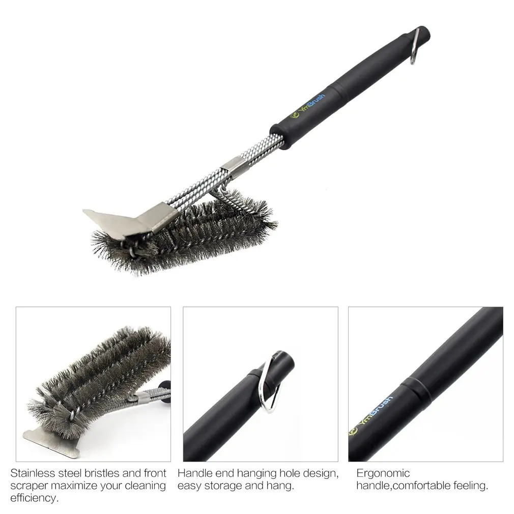 Щетка для гриля барбекю щетка инструмент очистки проволочной щетиной из