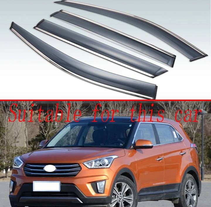 

4 шт., защитный козырек для Hyundai Ix25 2014-2019