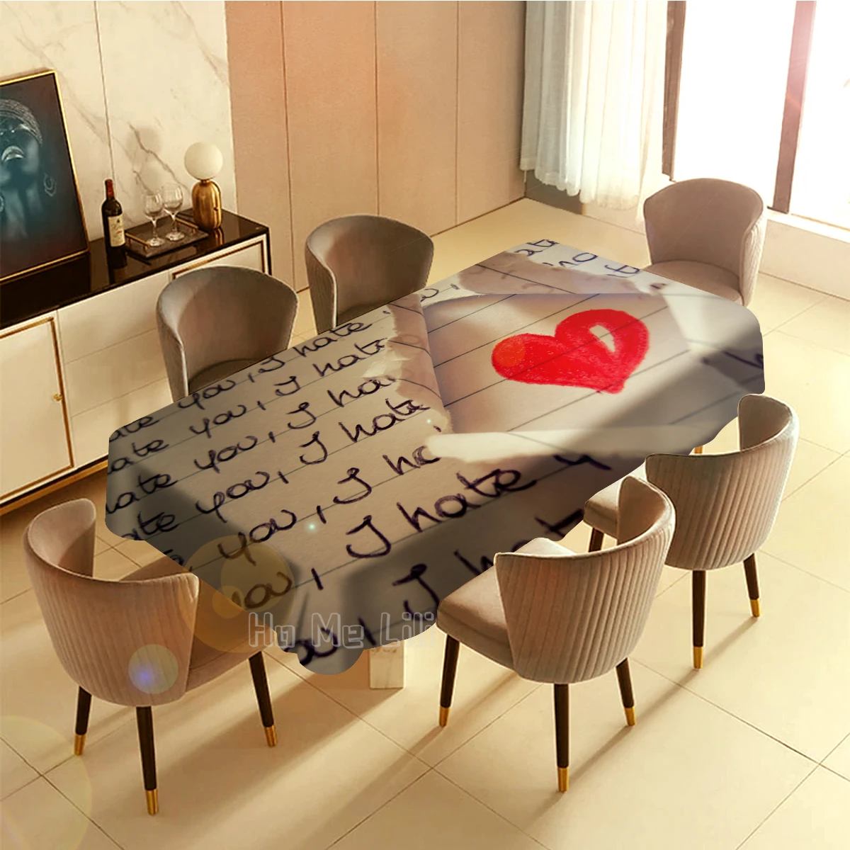 

Настенная скатерть с изображением разбитого сердца, художественный Декор для дома