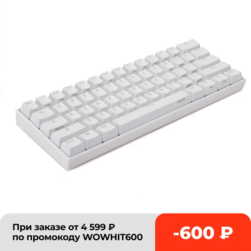

ANNE Pro2 Mini Portable Wireless bluetooth 60% Mechanical Keyboard Red Blue Brown Switch Gaming Keyboard Detachable Cable hot