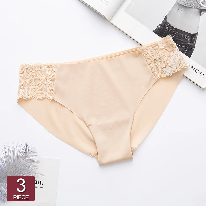 2020 новые сексуальные кружевные женские трусики из кусков бесшовные шелковые