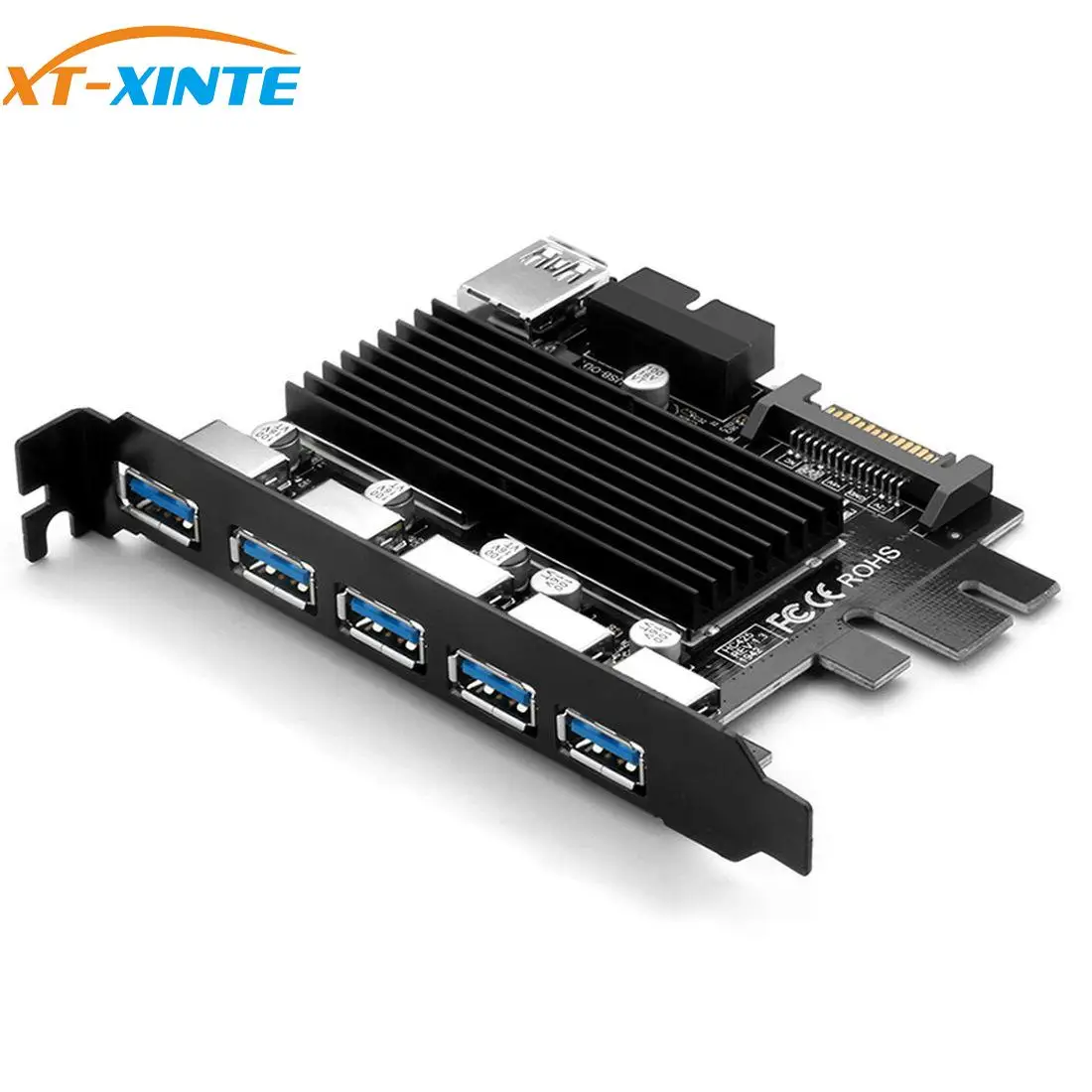 USB 3.0 PCI E карта расширения 5 портов|Платы расширения| |