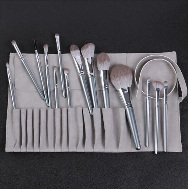

14pcs Portable Soft Hair Makeup Brush Set with Bag Beauty Tools Professional Powder Foundation Blush Eye Shadow Brush Kits