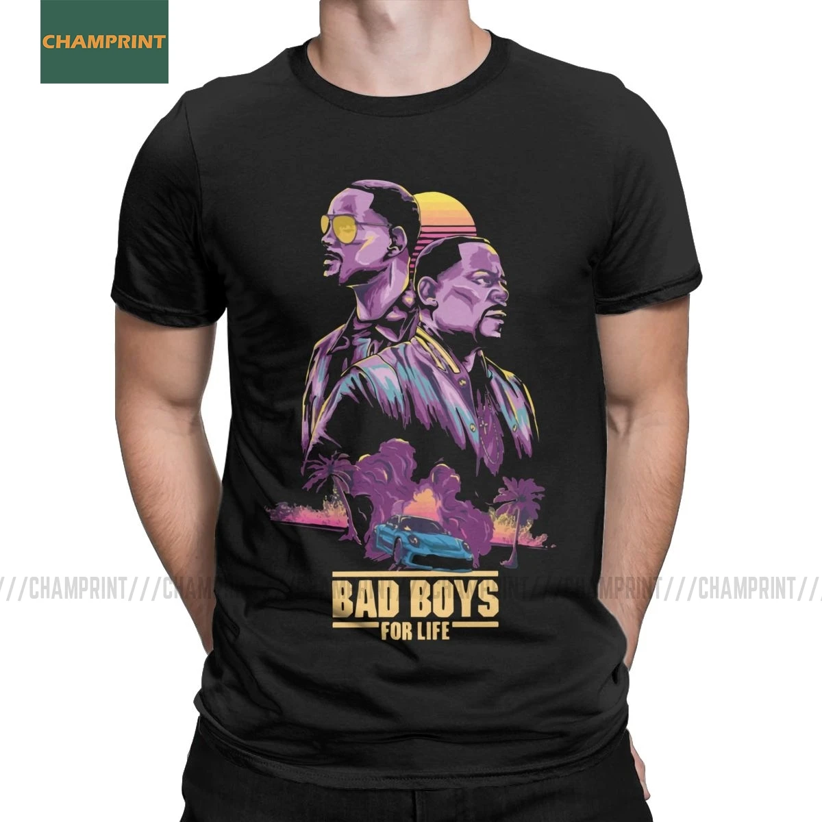Футболка Bad Boys For Life для мальчиков Мужская футболка из чистого хлопка с круглым