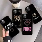Итальянские Роскошные брендовые чехлы для телефонов PINKO для iPhone 11 12 pro XS MAX 8 7 6 6S Plus X 5S SE 2020 XR shell coque