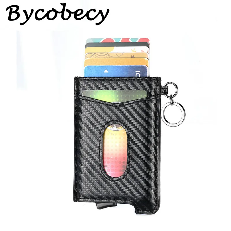 Держатель для кредитных карт Bycobecy из углеродного волокна с технологией