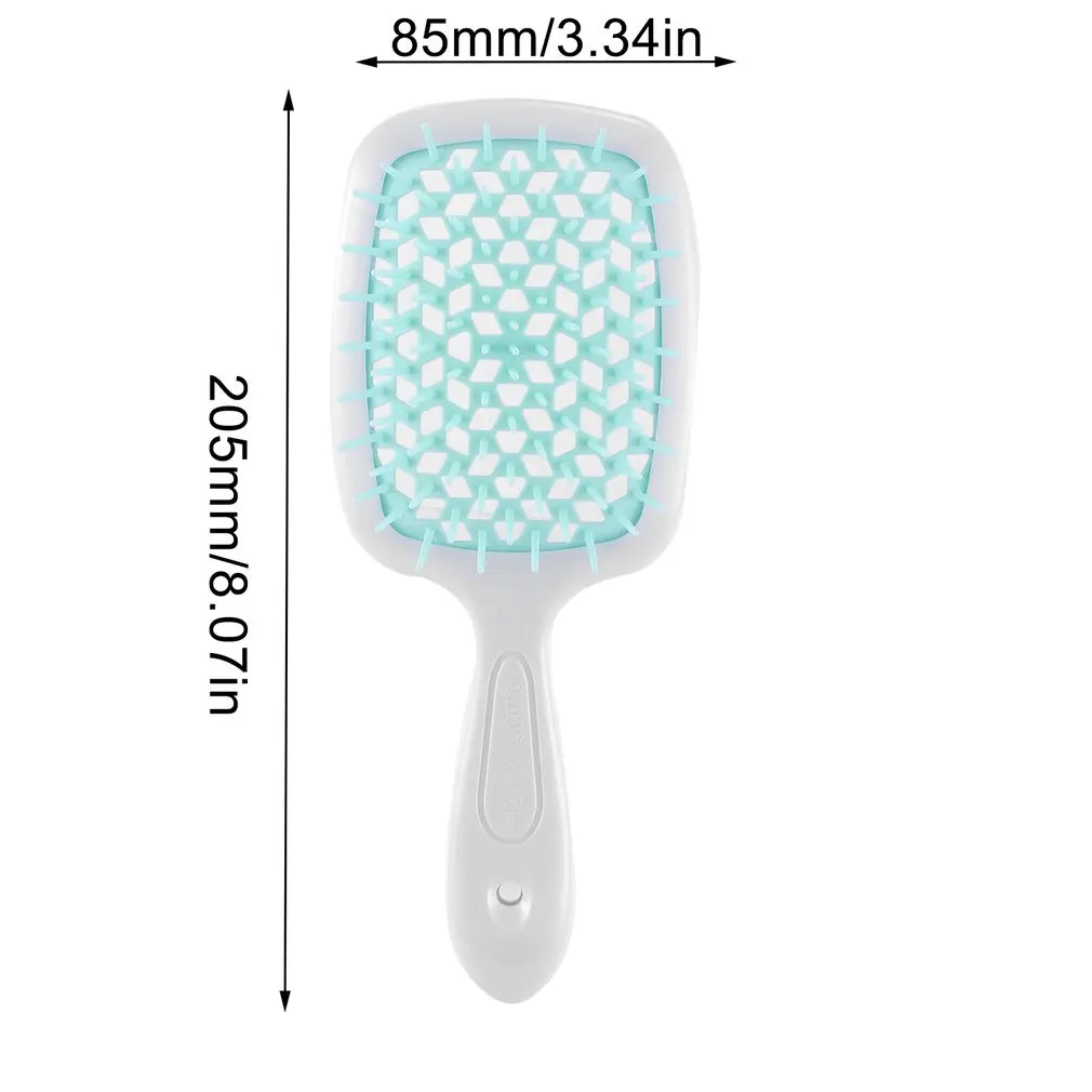 

Anti-Static Detangling Brush For Wet Or Dry Hair Flexible With Nylon Bristles Comb With Hanging Hole