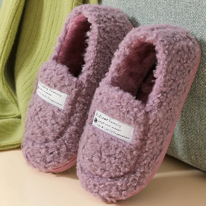 Womens Fluffy Slippers Cute Velvet Plush Best House Slippers Non Slip  Platform Casual Winter Slippers For Women Soft Designer