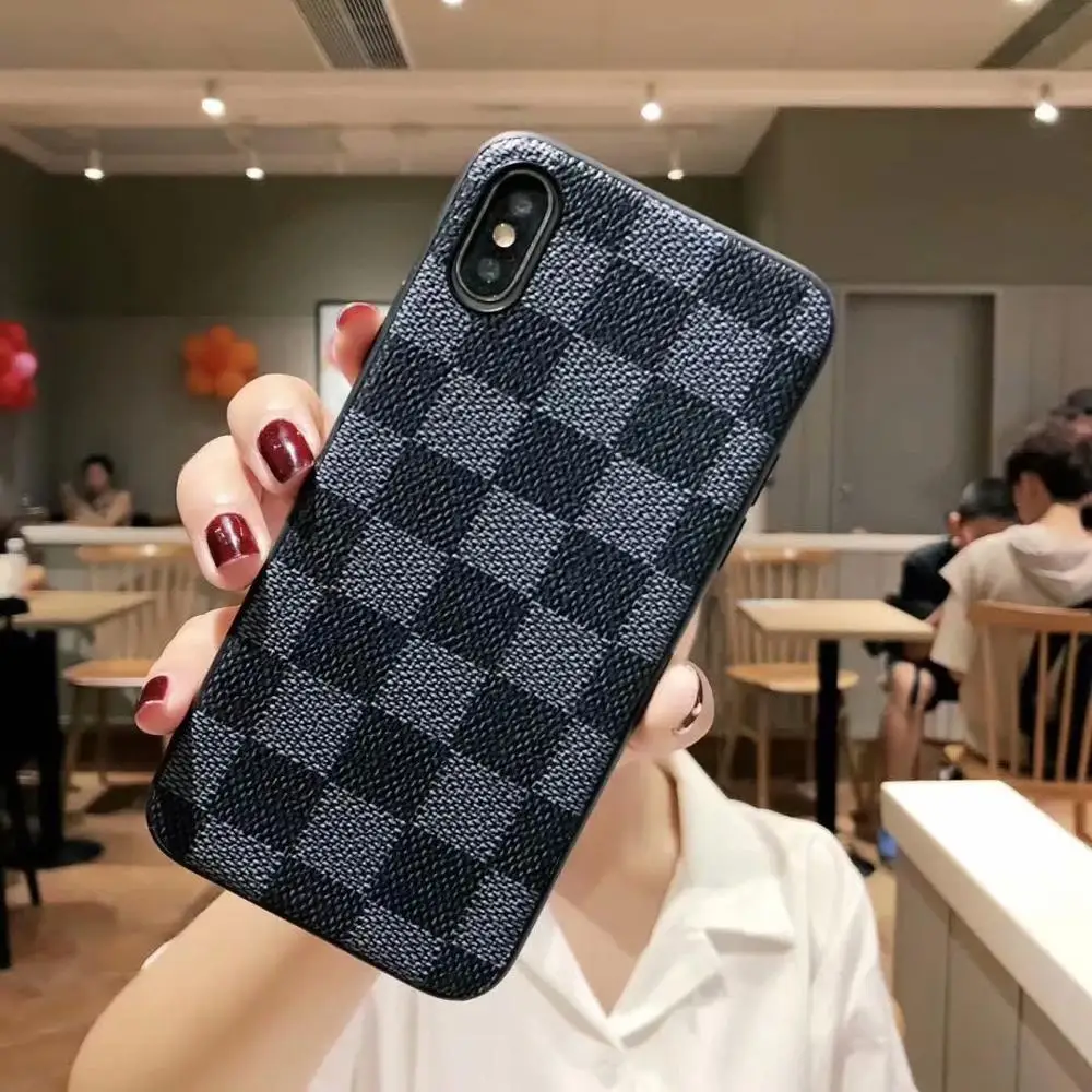 Classic flower Trellis phone case for iphone11/11 Pro/11 Pro Max fashion Business style PC+TPU iphoeX XR XS MAX 6 6s 7 8plus |