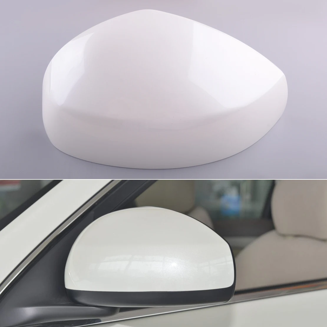 Coperchio specchietto retrovisore esterno sinistro auto adatto per Nissan Sentra 2013 2014 2015 2016 2017 2018 bianco perla
