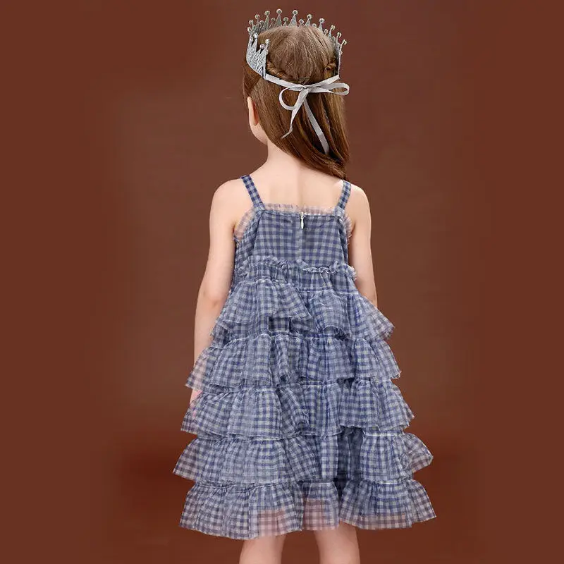 

Girls' Dresses Princess Dresses Summer Dresses 2021 New Fashion Children's Skirts Lattice Suspenders, Mesh Skirts