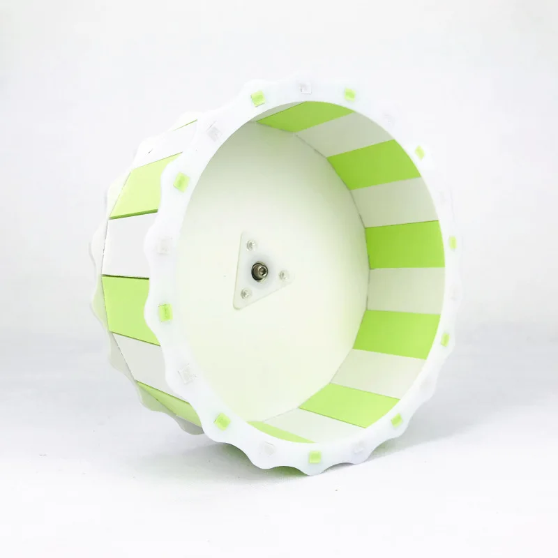 Green white1 Тренажер для хомяка, бегущее колесо, бесшумная клетка, милое маленькое животное, белка, Шиншилла, маленькая мышка, игровая площадка, Спортивная игрушка, товары для домашних животных - Цвет: Green white1