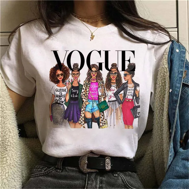 

90s Aesthetic Girls Ladies Tshirt Harajuku Ulzzang Cute Graphic Print Shirts Summer Top Tees Female Maycaur Vogue Women T Shirt