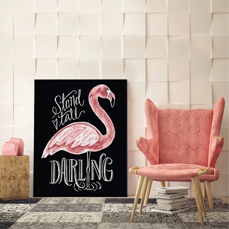 DIY живопись картина по цифровой скандинавском стиле маленькая свежая птица пламя