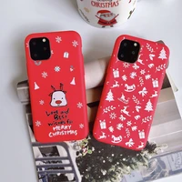 christmas case for for iphone 11 12 pro max mini x xs xr 7 8 6 plus se 2020 soft silicone cover gift