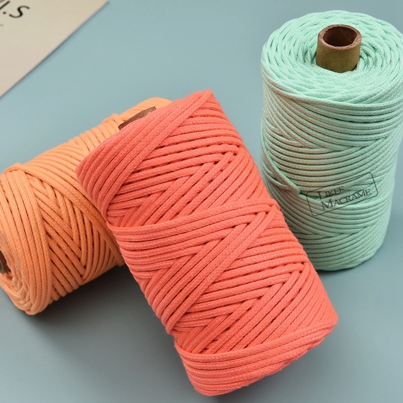 Плетеный шнур для макраме 5 мм * 100 м | Дом и сад
