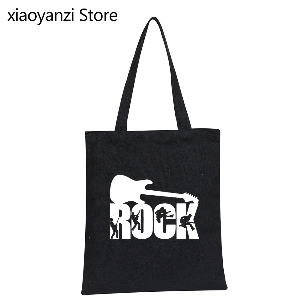 

Женская Холщовая Сумка для покупок rock music art, дизайнерская новинка, Женская эко-сумка, повседневная сумка-тоут с принтом мечты, многоразовые ...