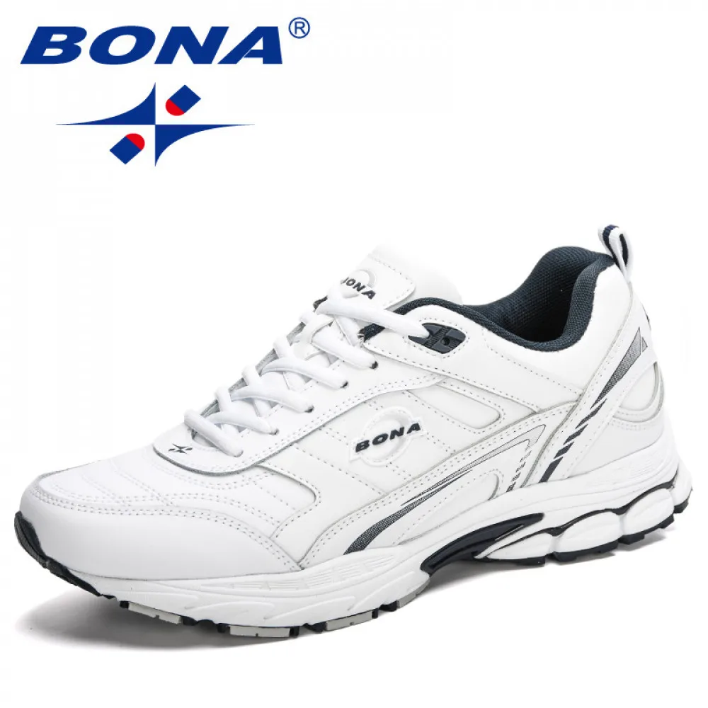 

Мужские кроссовки BONA, спортивная обувь для бега, мягкие дизайнерские, для ходьбы и бега, 2020