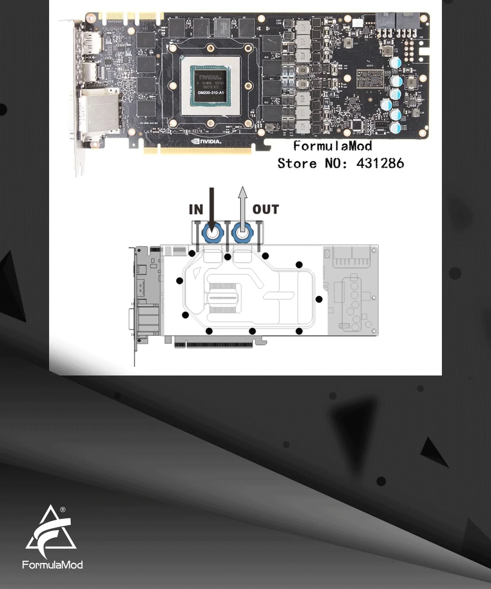 Bykski N-TITAN-X, полное покрытие видеокарты блок водяного охлаждения RGB/RBW для основателя издание все серии GTXTitan X/GTX980Ti X