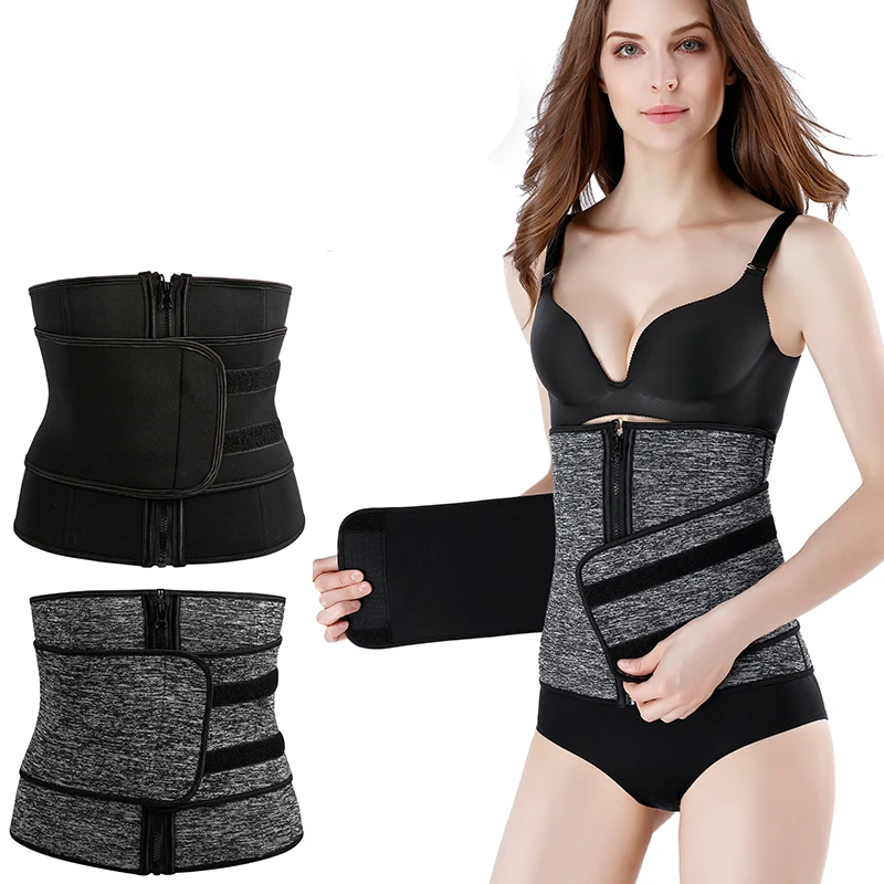 

Latex Neoprene Waist Cincher Control Belts Slimming Tummy Shapers Shapewear Women Plus Size Fat Reducing Belt Girdles Binders S