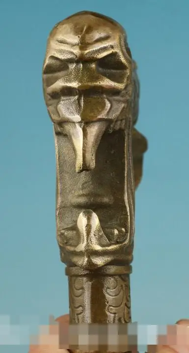 Готическая бронзовая ручная работа резная статуя нечестивого человека трость