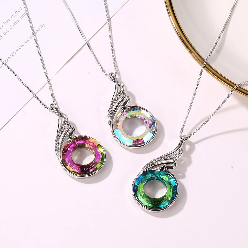 Женское колье с австрийскими кристаллами в этническом стиле|Ожерелья подвеской|