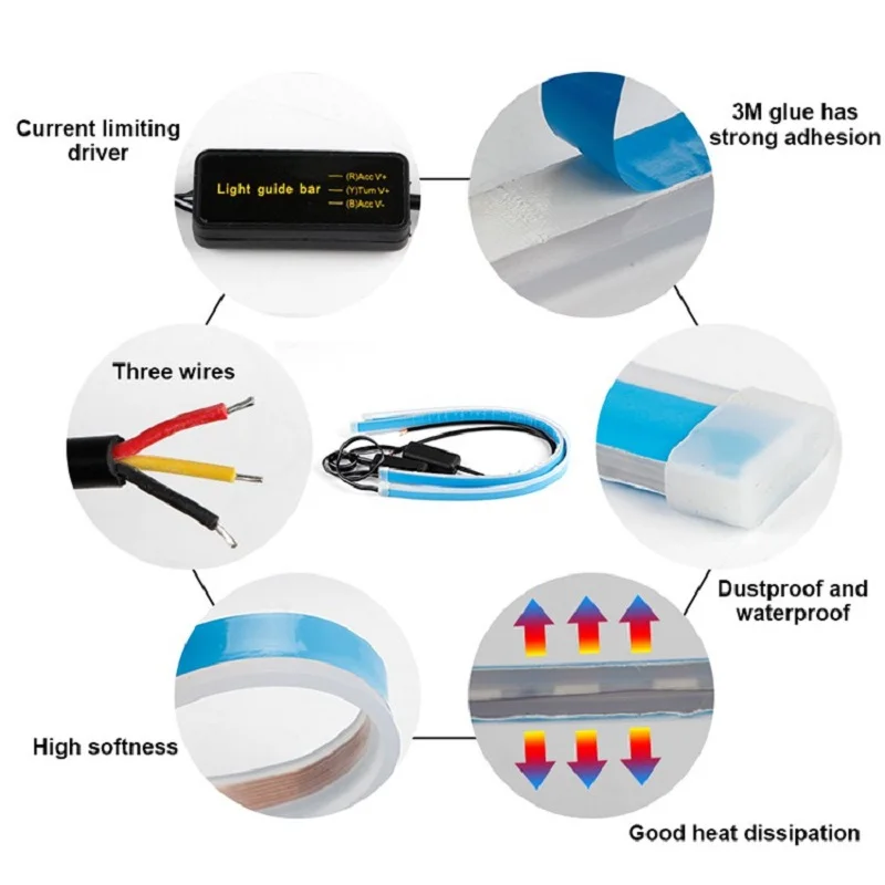 2 шт. Новинка Автомобильные светодиодные дневные ходовые огни Габаритные ультра