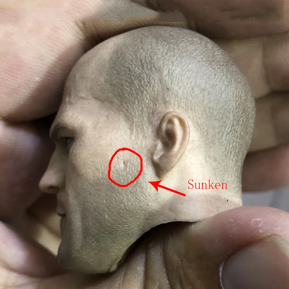 

Spot 1/6 scale soldier British actor Jason head sculpture model for 12 inch action figure body