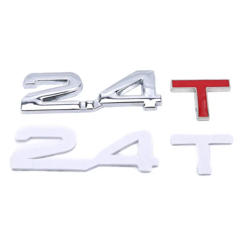 

New Car 3D Metal 1.6T 1.8T 2.0T 2.8T Logo Sticker Emblem Badge Decals for Mazda KIA Renault TOYOTA BMW Ford Focus Car Styling