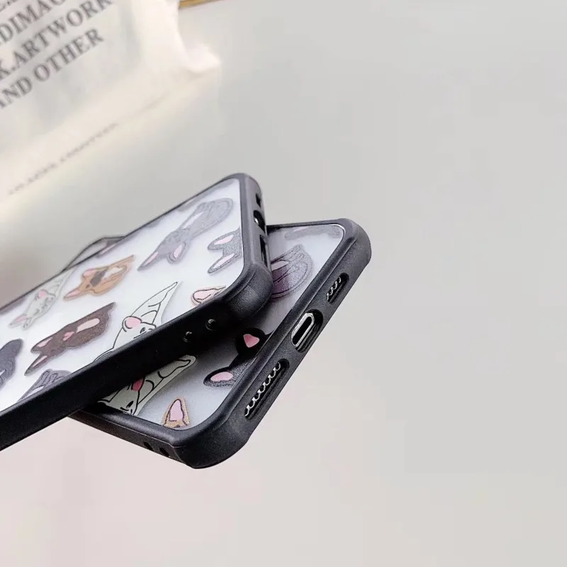 Милый чехол для телефона с изображением бульдога IPhone 11 Pro XS Max X XR 7 8 6 Plus роскошный