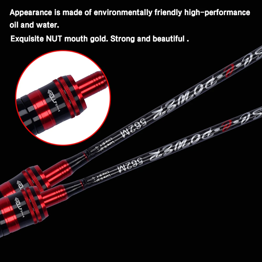 1.68-2.4m Casting Spinning Fishing Lure Rod M/L/MH 30T Carbon 2 Sections Pole 1/2/3 TIPS Bait Wt 6-35g for Sea Tackle | Спорт и