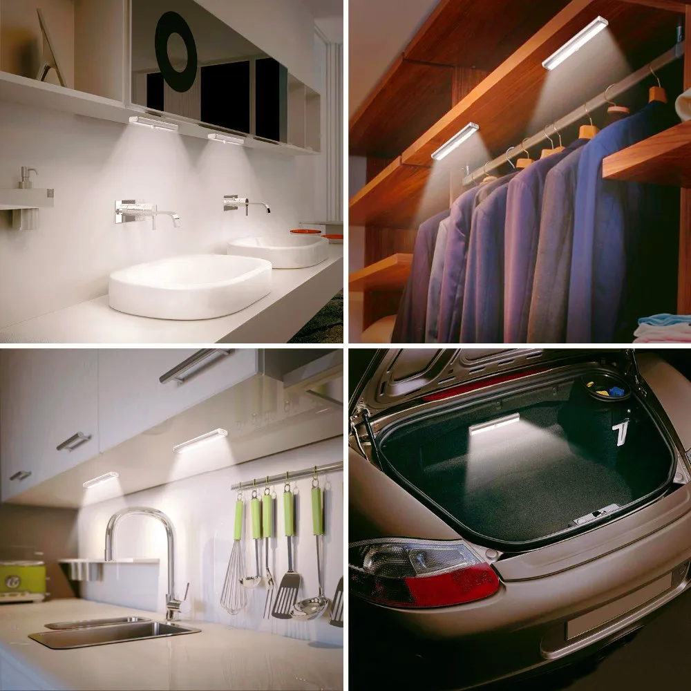 4 шт. светодиодный датчик движения PIR Сенсор светильник автоматический сенсорный