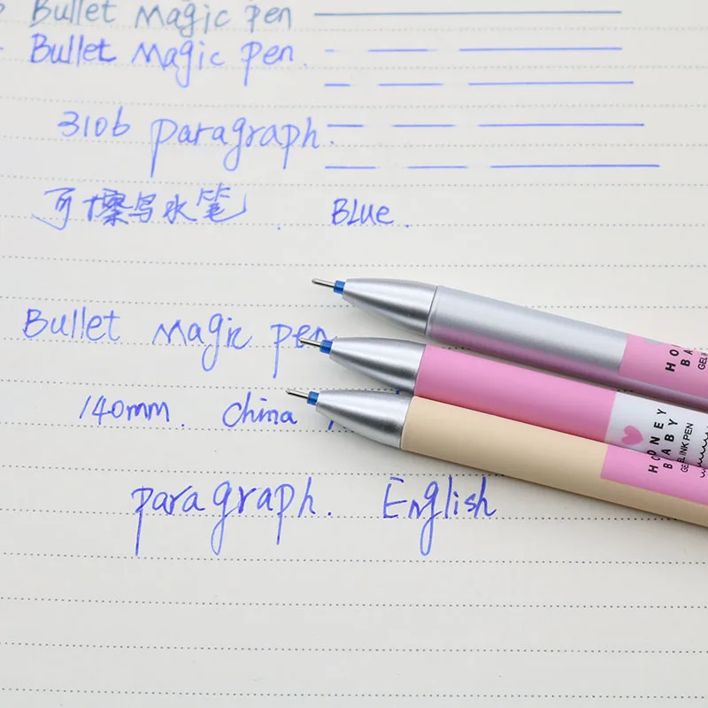 Ручка гелевая со стираемыми черными и синими стержнями 0 38 мм 3 шт.|Гелевые ручки| |