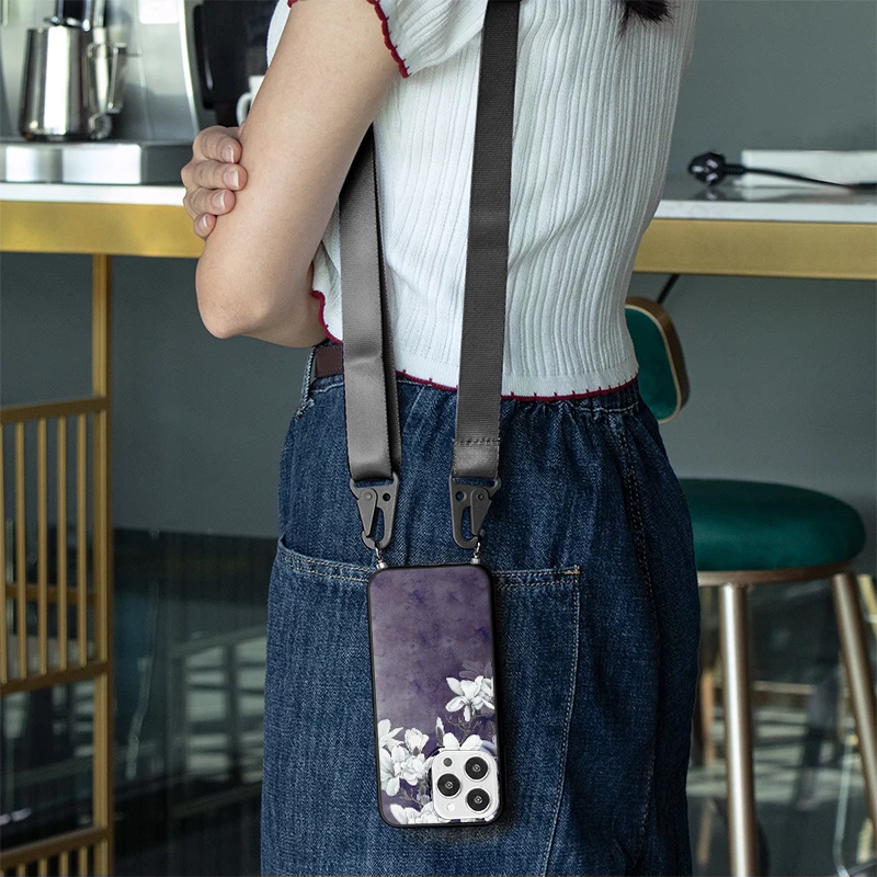 Модный цветочный чехол для Xiaomi Redmi Mi Note 11 10 10T Lite 8T 9T 9 9S 8 7 5 CC9E 9C Pro Max Poco X3NFC M3 F3 Lanyard