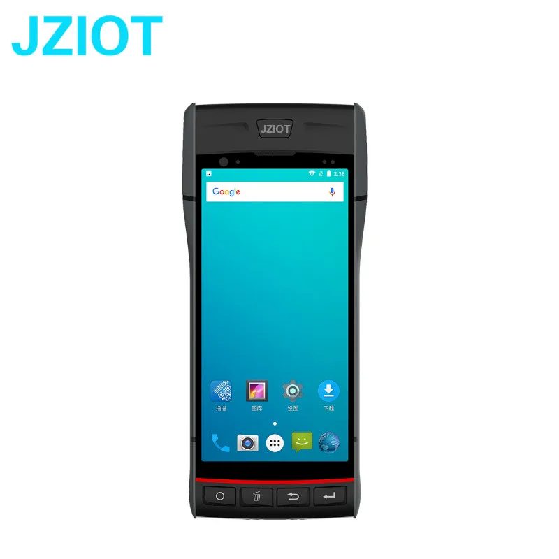 Портативный телефон умный POS терминал со встроенной наклейкой и термопринтером