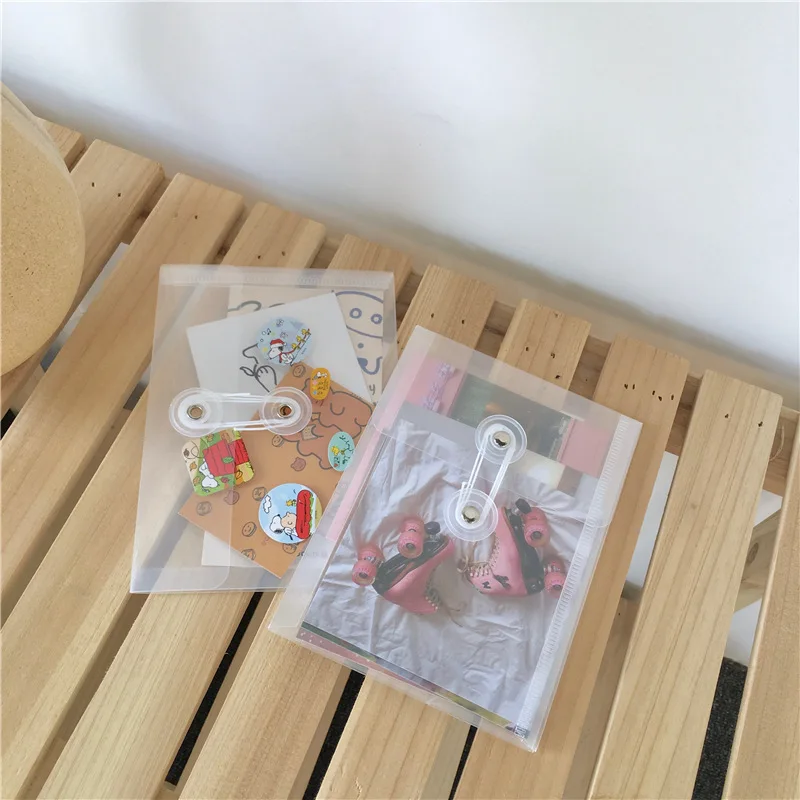 Ins простой стильный прозрачный папка PP водонепроницаемая сумка для файлов