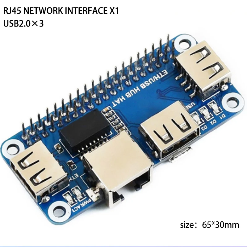 

for Raspberry PI 4/Zero W USB to Ethernet RJ45 Network Port USB HUB Splitter