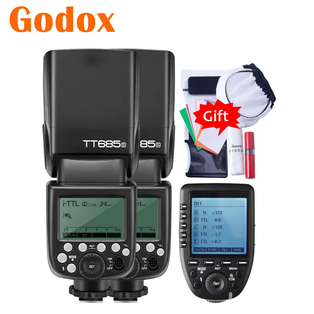 Вспышка для камеры Godox TT685S TT685 S 2 4G TTL HSS Speedlite Xpro TCM передатчик Sony A7 A9 A68 A99 A6000 A6500