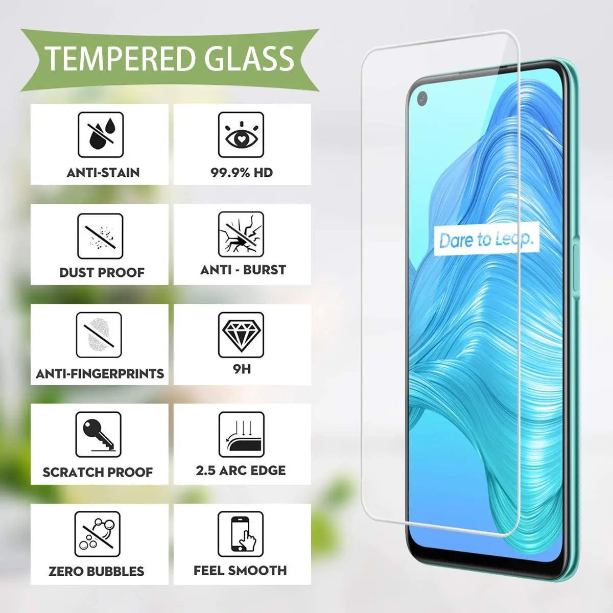 For Realme V5 5G / C17 6.5&quot Tempered Glass Screen Protector Ultra Thin Explosion-proof Protective Film | Мобильные телефоны и