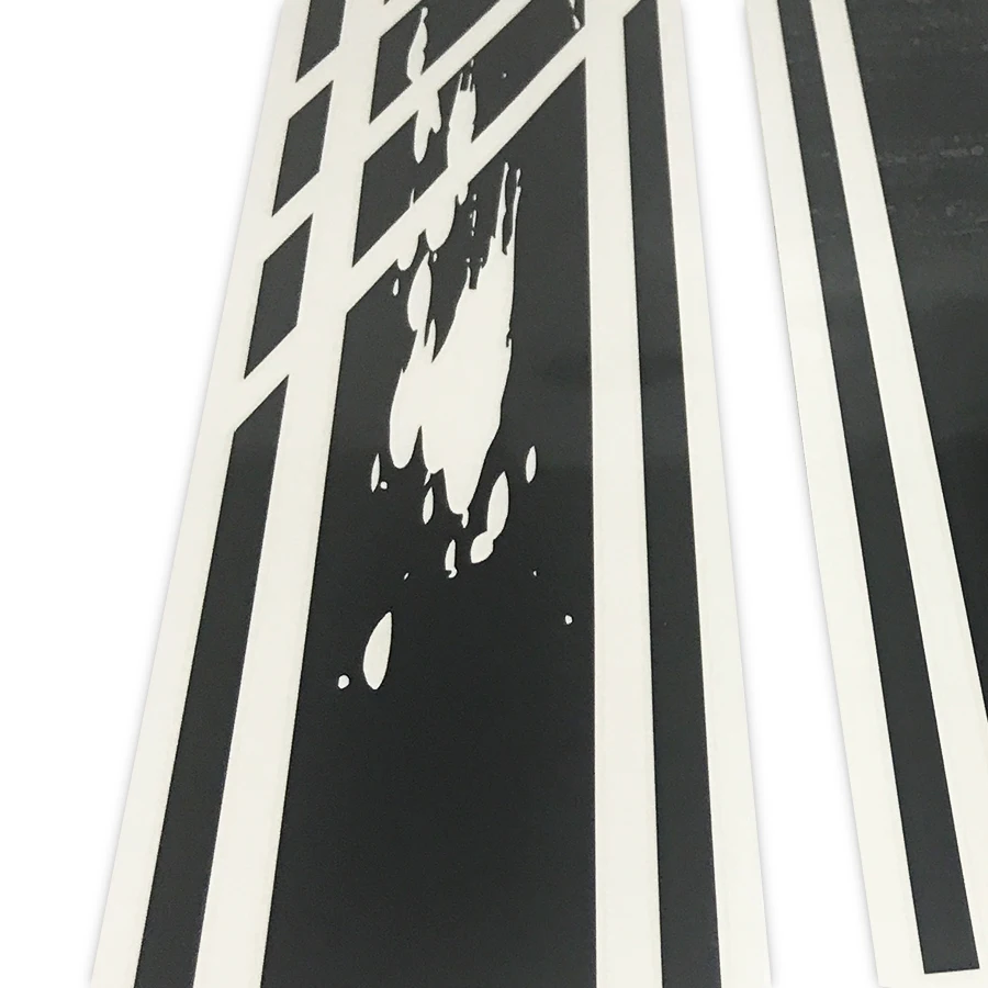 Автомобильные наклейки 2 шт. маркировка градиент боковая дверь полоса