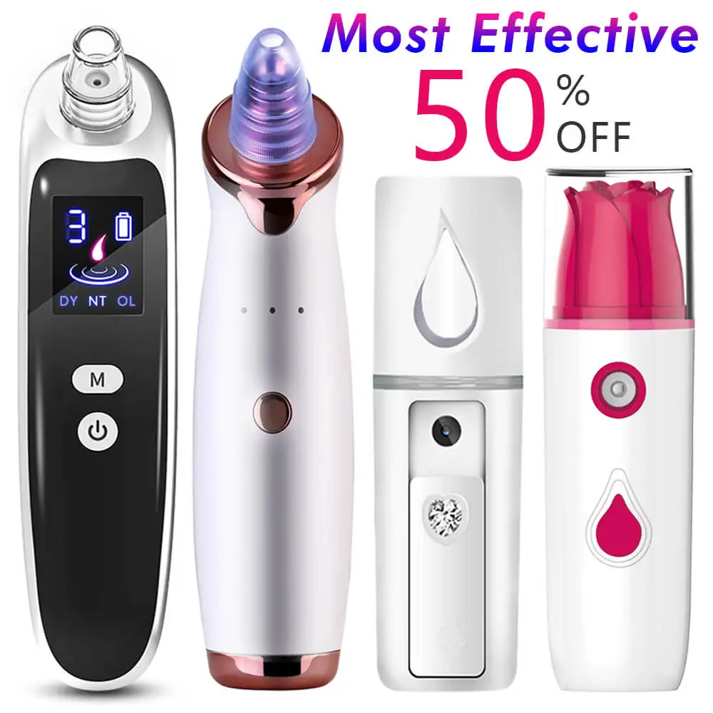 

Electric Acne Remover Point Noir Blackhead Vacuum Extractor Tool Cleaning Pores Hot Mist Facial Steamer Nano Sauna SPA Skin Care