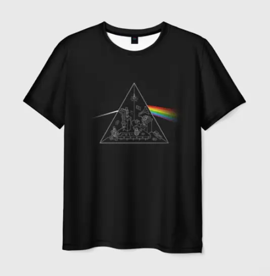 Мужская футболка 3D Pink Floyd Make Rainbow | одежда