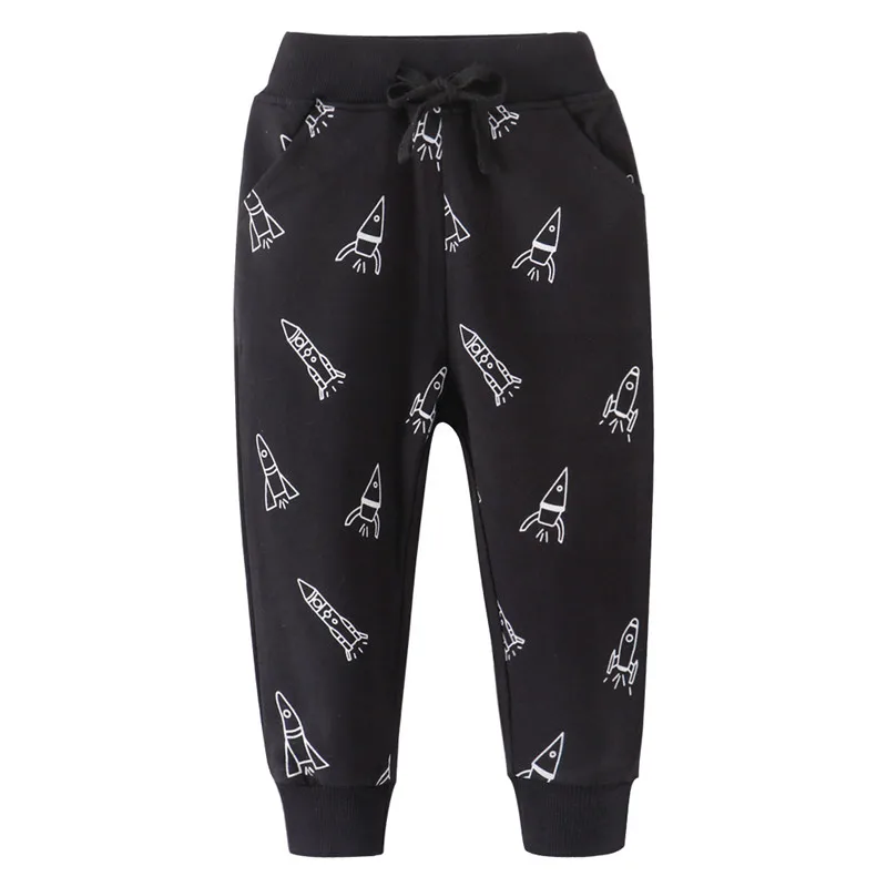 Хлопковые Штаны для мальчиков детские штаны брендовая осенне-зимняя одежда